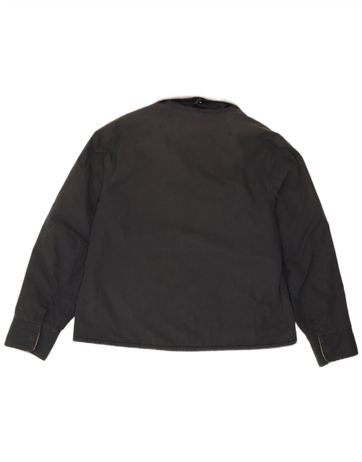 JACK WOLFSKIN Womens Windbreaker Jacket UK 16 Large  Black Polyester