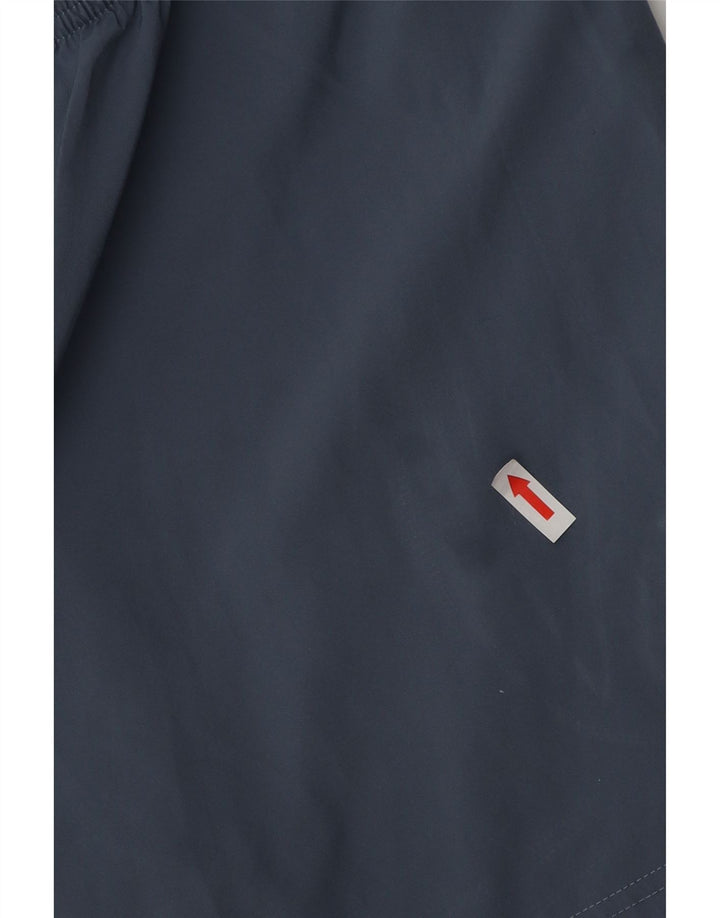 Adidas Womens Sport Shorts UK 12 Medium  Blue Polyester