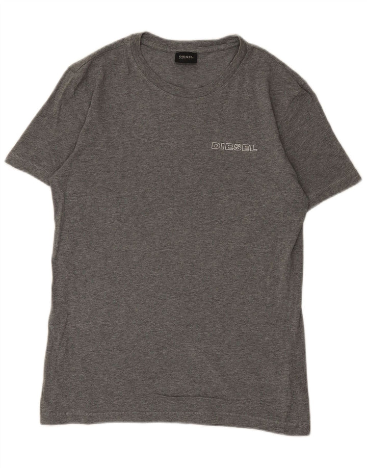 Diesel Mens T-Shirt Top Small Grey Cotton