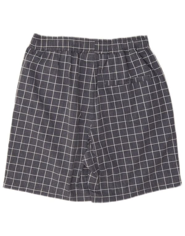 Fila Mens Sport Shorts XS Grey Check Polyester
