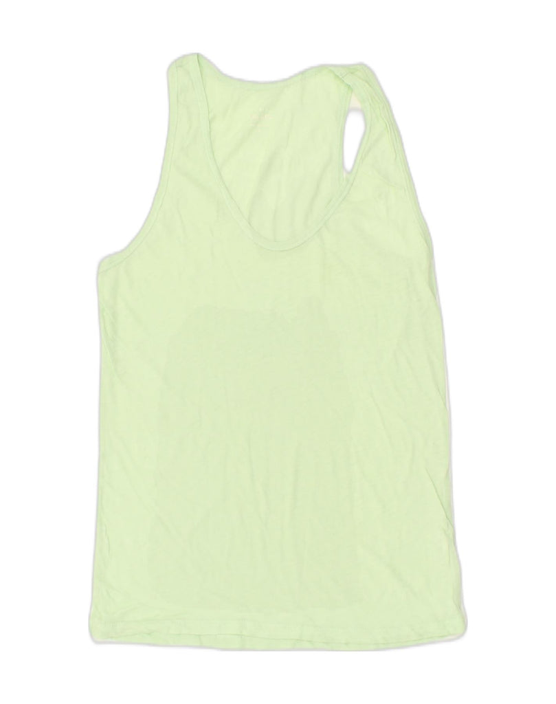 J. CREW Womens Vest Top UK 10 Small Green Cotton | Vintage J. Crew | Thrift | Second-Hand J. Crew | Used Clothing | Messina Hembry 