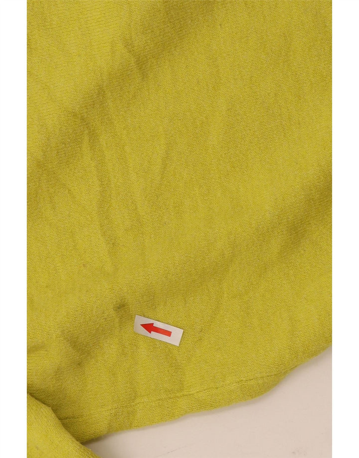 Marks & Spencer Womens Crew Neck Jumper Sweater UK 14 Medium Yellow