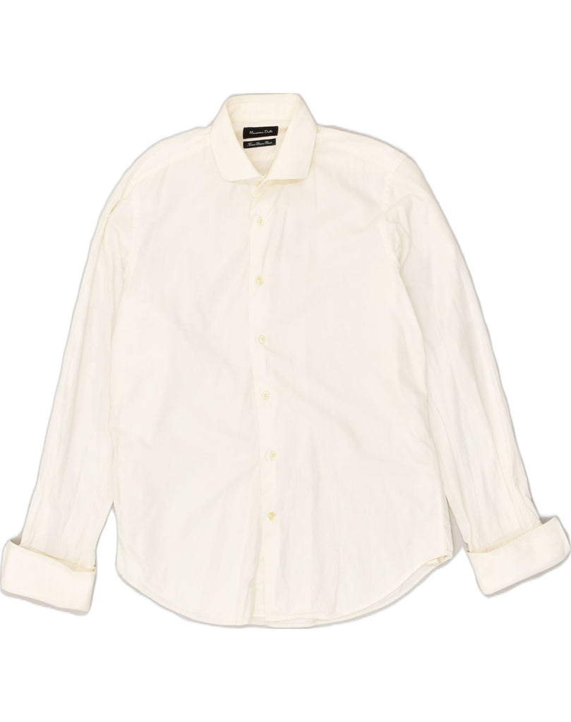 MASSIMO DUTTI Mens Shirt Size 41 16 Large White Cotton | Vintage Massimo Dutti | Thrift | Second-Hand Massimo Dutti | Used Clothing | Messina Hembry 