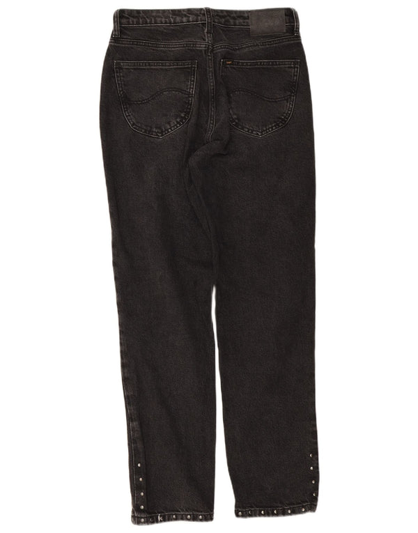 Lee Womens Carol Straight Jeans W28 L28 Black Cotton