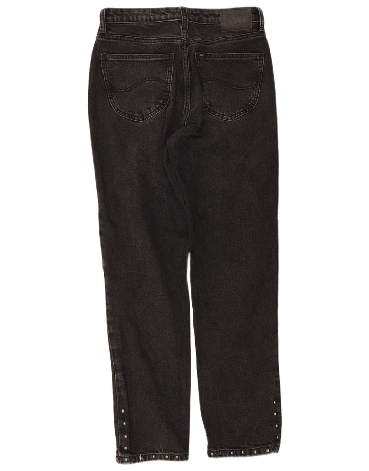 Lee Womens Carol Straight Jeans W28 L28 Black Cotton