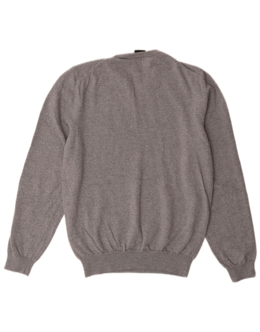 HUGO BOSS Womens V-Neck Jumper Sweater UK 10 Small Grey