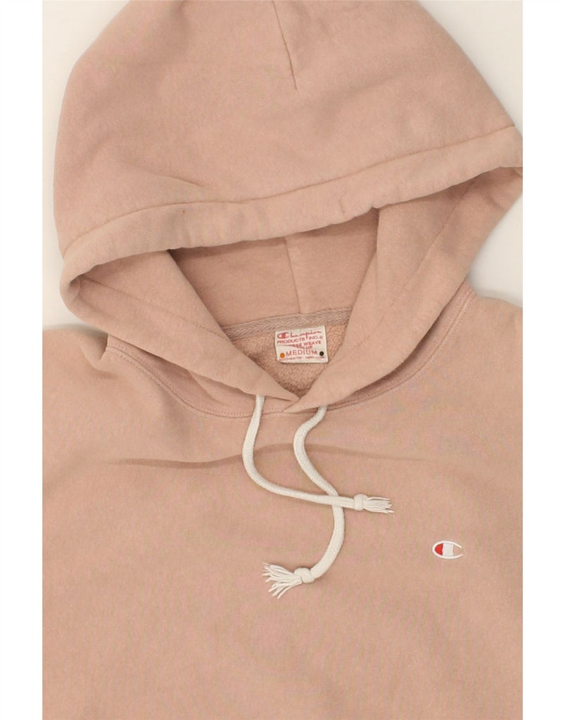 CHAMPION Mens Hoodie Jumper Medium Beige Cotton | Vintage Champion | Thrift | Second-Hand Champion | Used Clothing | Messina Hembry 