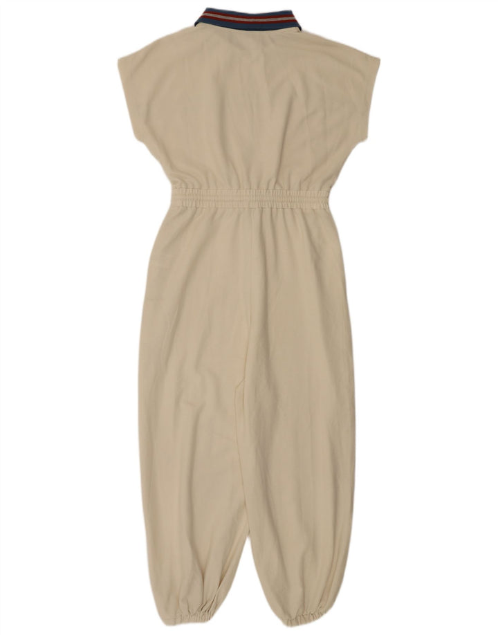 Cider Womens Jumpsuit UK 10 Small  White Colourblock Cotton