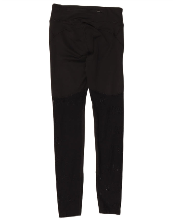 Nike Womens Dri Fit Graphic Leggings UK 4 XS  Black Polyester