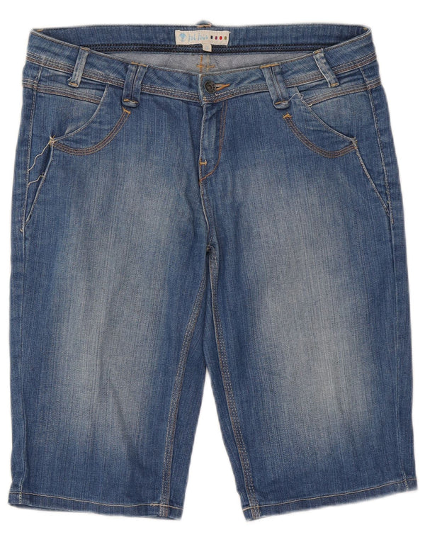 Fat Face Womens Denim Shorts UK 12 Medium W32 Blue Cotton