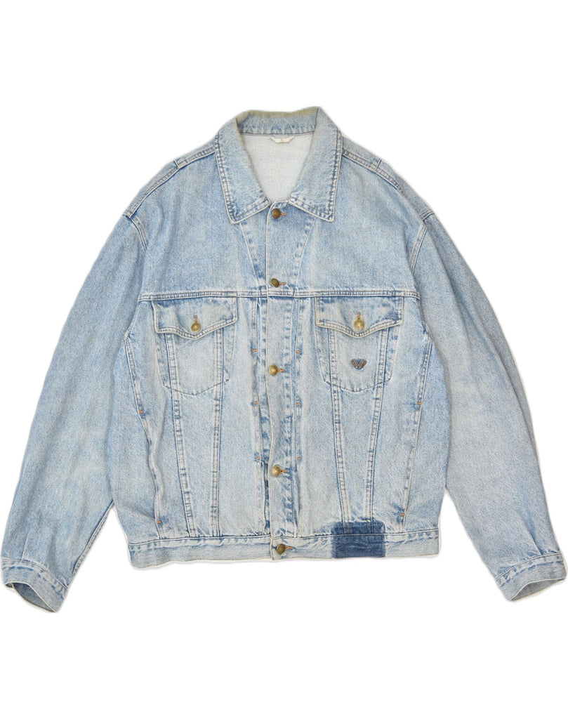 VINTAGE Mens Denim Jacket UK 42 XL Blue Cotton | Vintage Vintage | Thrift | Second-Hand Vintage | Used Clothing | Messina Hembry 