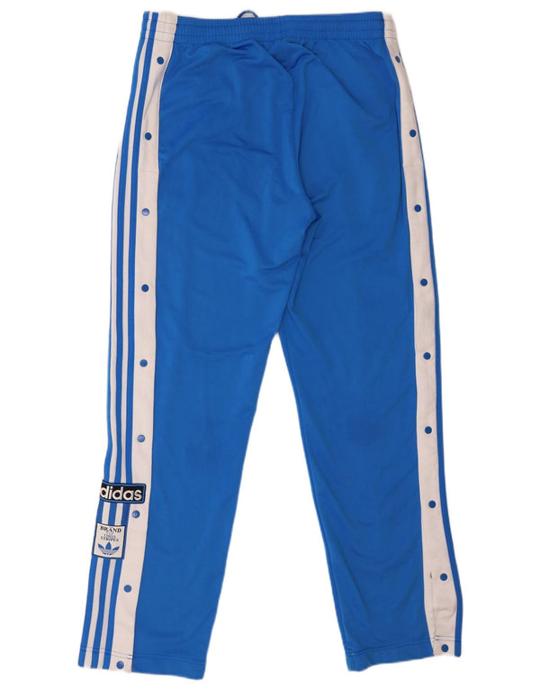 Adidas Womens Tracksuit Trousers UK 16/18 Large  Blue Colourblock Polyester