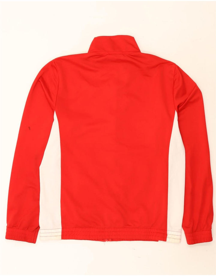 Lotto Mens Tracksuit Top Jacket Large Red Colourblock Polyester