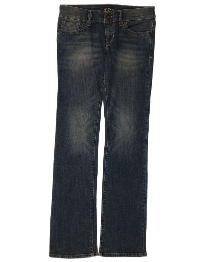 Guess Womens Bootcut Jeans W30 L33 Blue Cotton