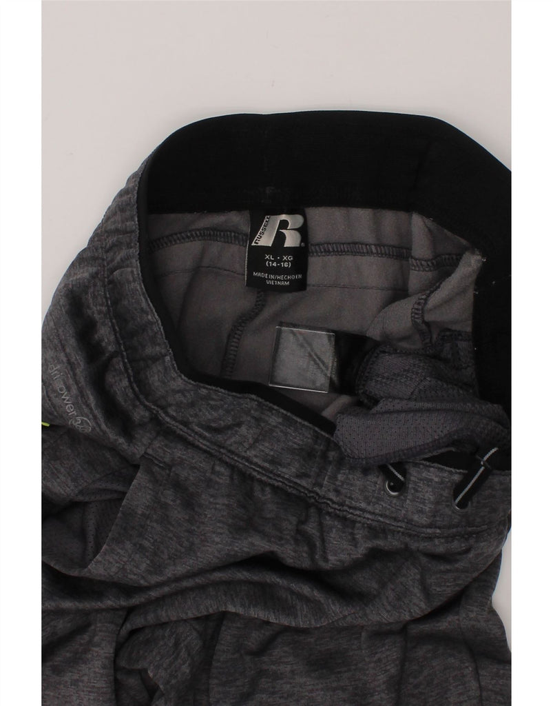 RUSSELL ATHLETIC Boys Tracksuit Trousers Joggers 14-15 Years XL Grey Vintage Russell Athletic and Second-Hand Russell Athletic from Messina Hembry 