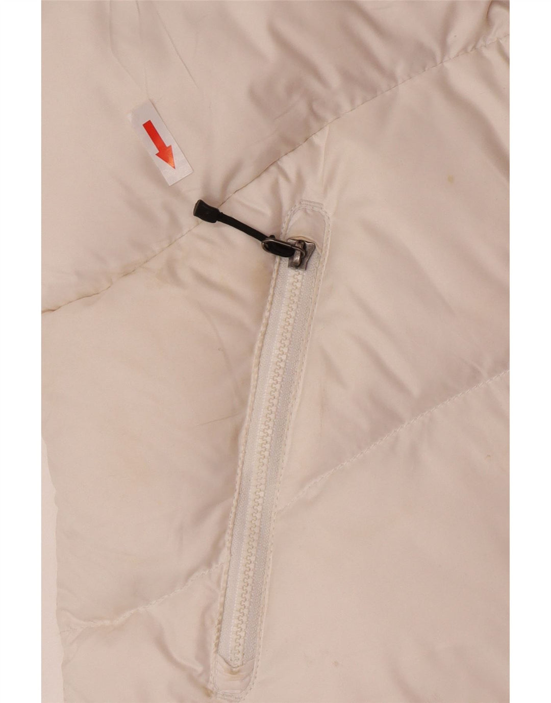 Nike Womens Hooded Padded Gilet UK 12/14 Medium White Polyester