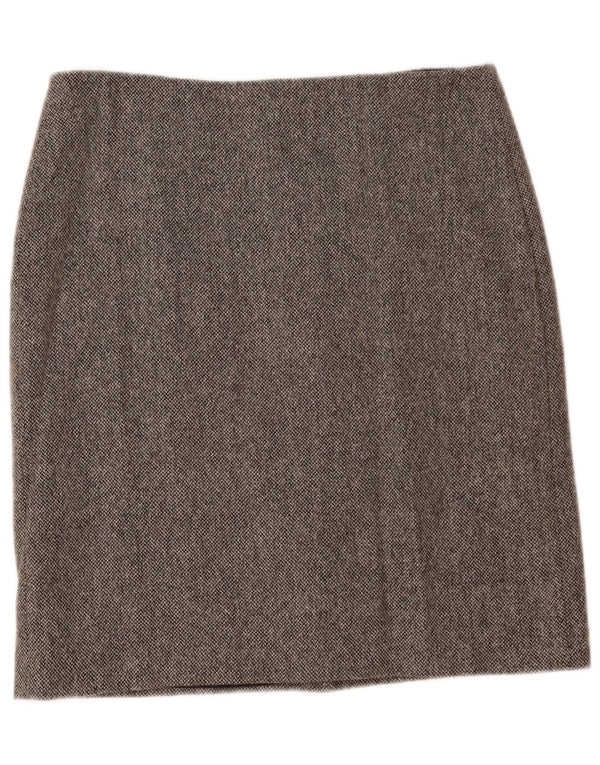 Hobbs Womens Straight Skirt UK 16 Large W35  Grey Wool