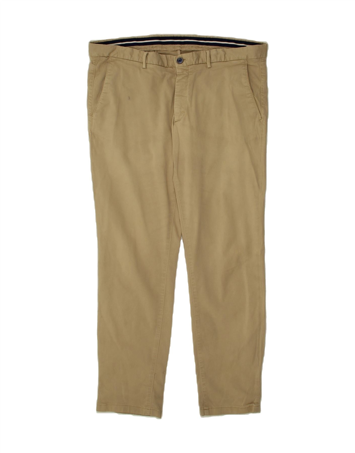 MASSIMO DUTTI Pantalón chino ajustado para hombre EU 46 Small W36 L29 Beige