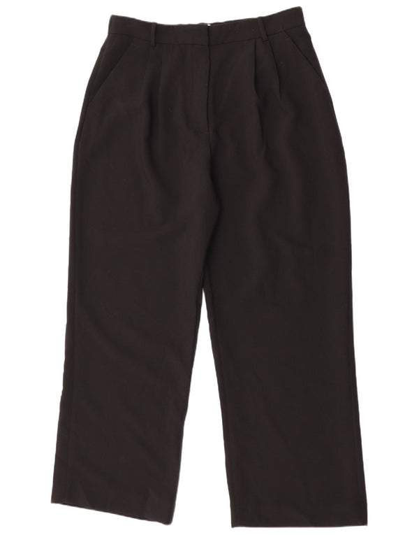 Abercrombie & Fitch Womens High Waist Chino Trousers US 14 XL W32 L30 Black