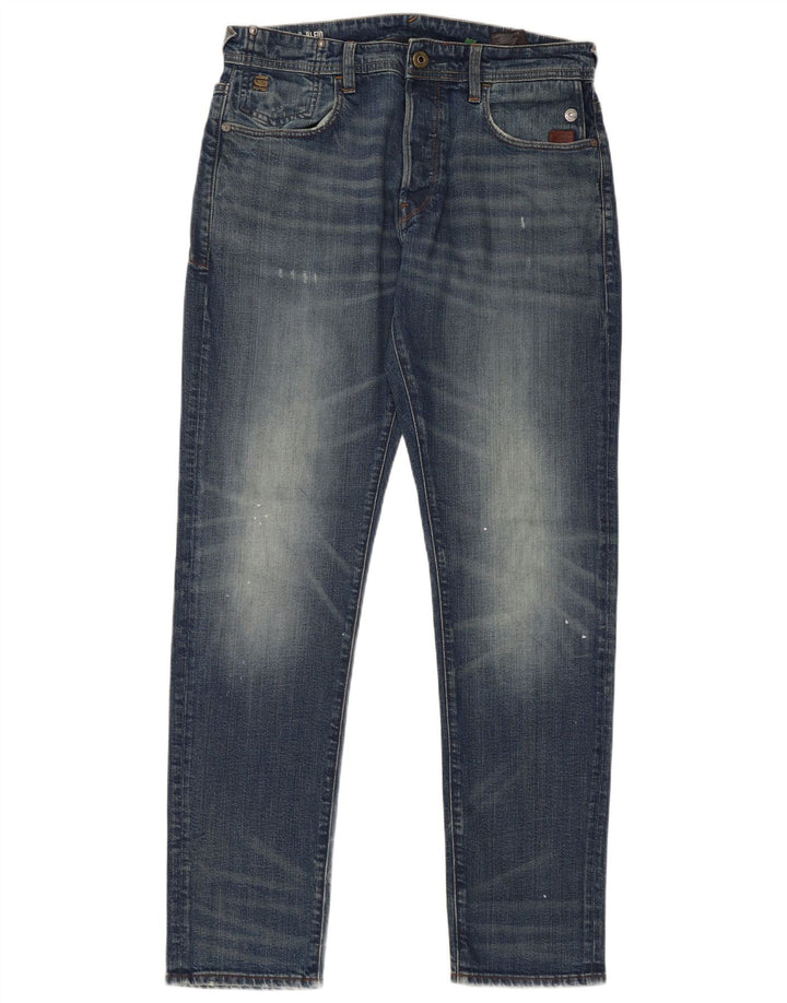 G-STAR Mens Slim Jeans W32 L34  Blue Cotton