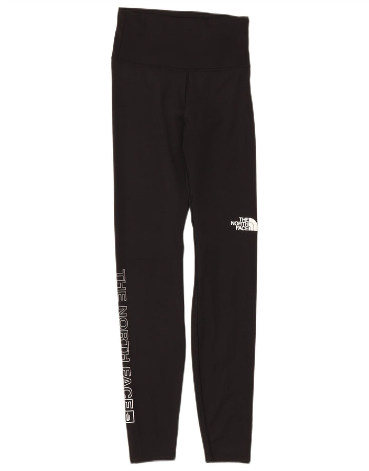 The North Face Womens Graphic Leggings UK 10 Small Black Polyester