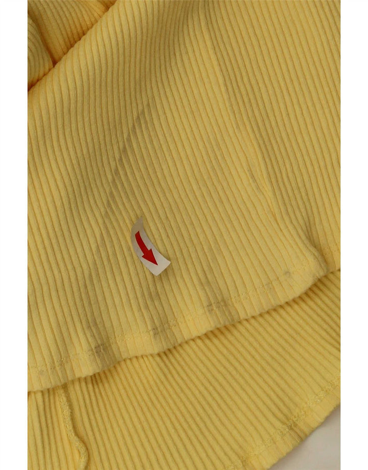 Zara Womens Maxi Dress UK 12 Medium Yellow