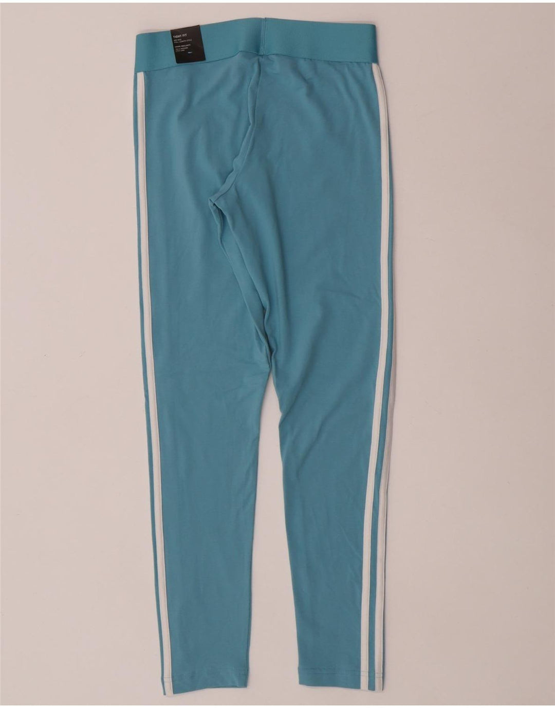 Adidas Womens Leggings UK 8/10 Small  Blue Cotton