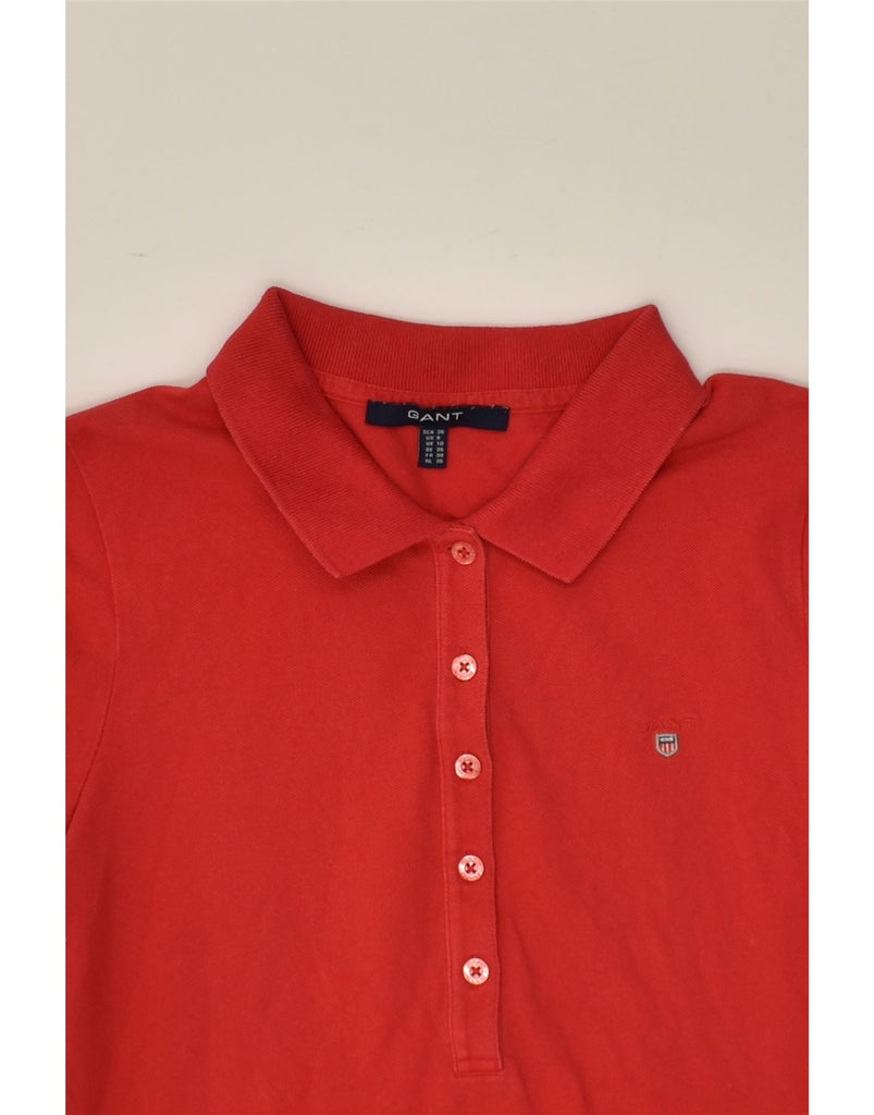 GANT Womens Polo Shirt UK 10 Small Red Cotton | Vintage Gant | Thrift | Second-Hand Gant | Used Clothing | Messina Hembry 