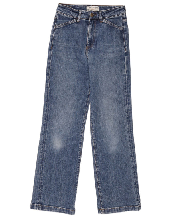 Fat Face Womens Straight Jeans UK 8 Small W26 L28 Blue Cotton