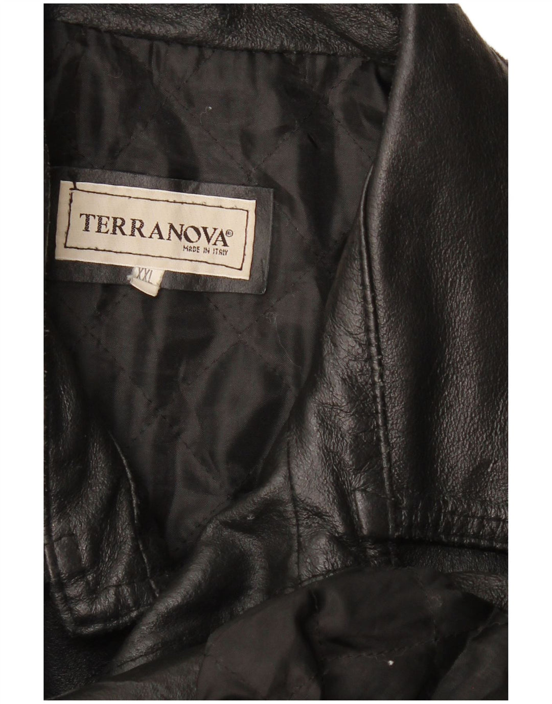 Terranova Womens Leather Jacket UK 20 2XL Black