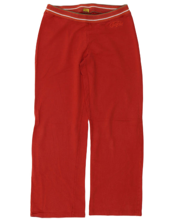 BUFFALO Womens Tracksuit Trousers UK 10/12 Medium  Orange Cotton