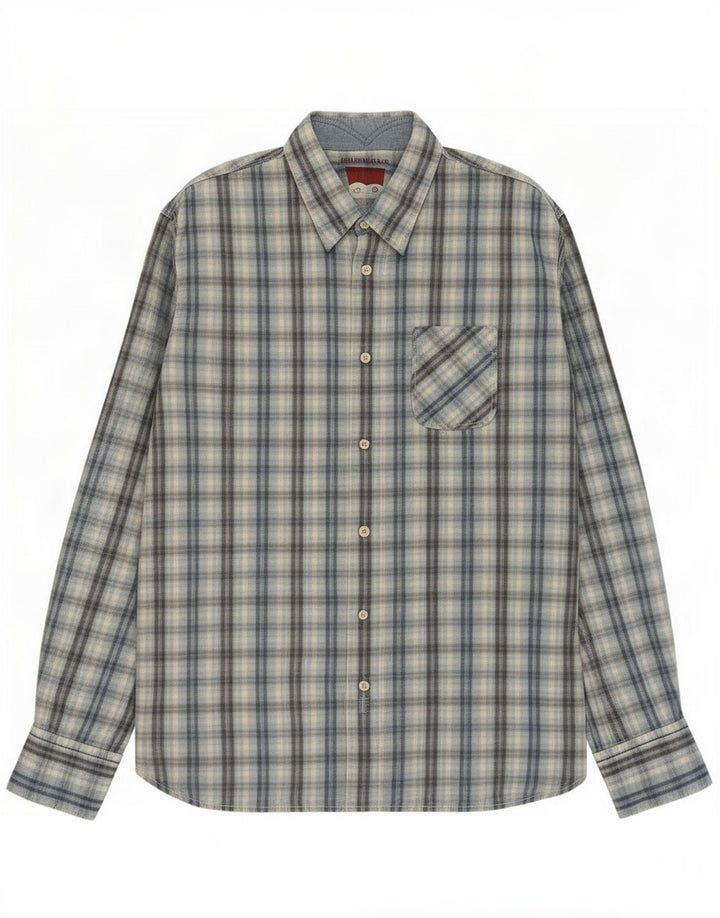 Levi's Mens Shirt Large Blue Check Cotton