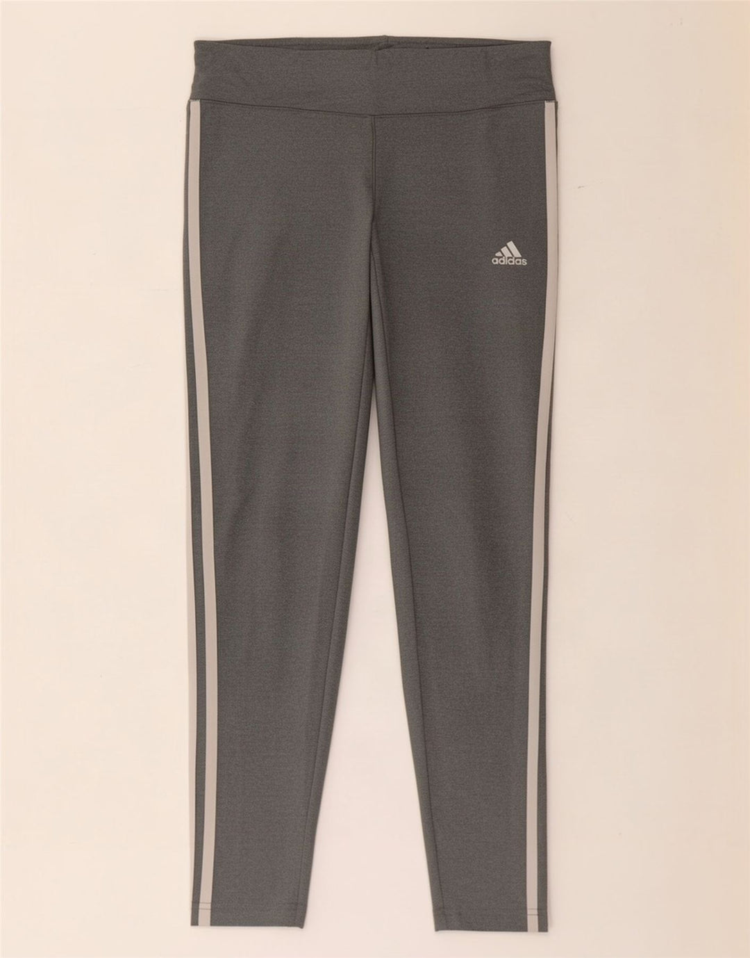 Adidas Womens Climalite Leggings UK 8/10 Small Grey Polyester