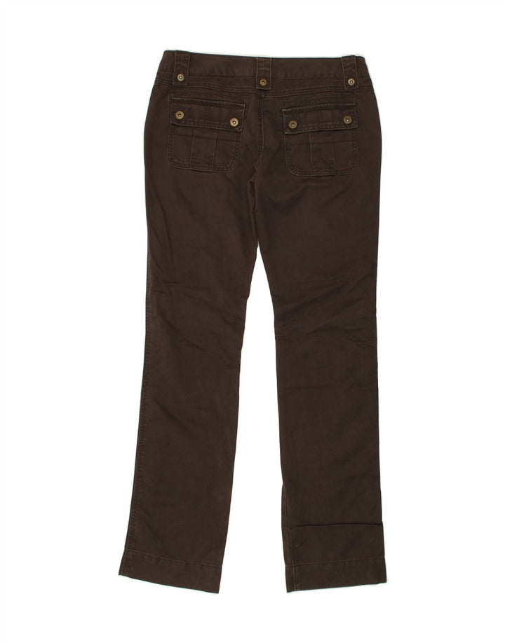 BENETTON Womens Slim Casual Trousers IT 42 Medium W34 L32 Brown Cotton | Vintage Benetton | Thrift | Second-Hand Benetton | Used Clothing | Messina Hembry 