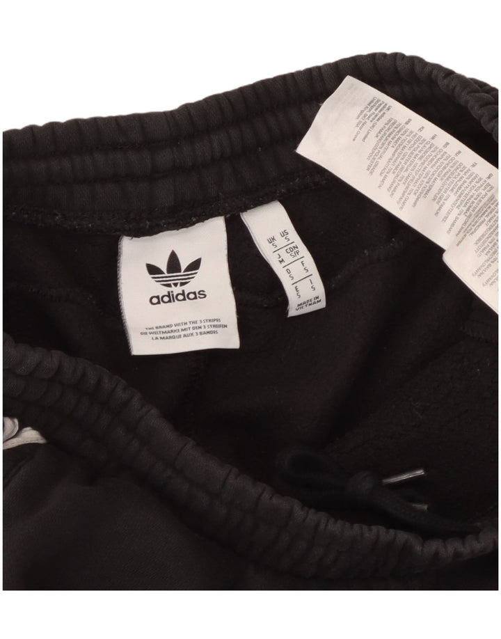 Adidas Mens Graphic Tracksuit Trousers Joggers Small  Black Cotton