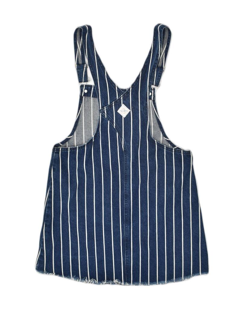 PULL & BEAR Womens Dungarees Denim Skirt UK 14 Medium W28 Blue Striped | Vintage Pull & Bear | Thrift | Second-Hand Pull & Bear | Used Clothing | Messina Hembry 