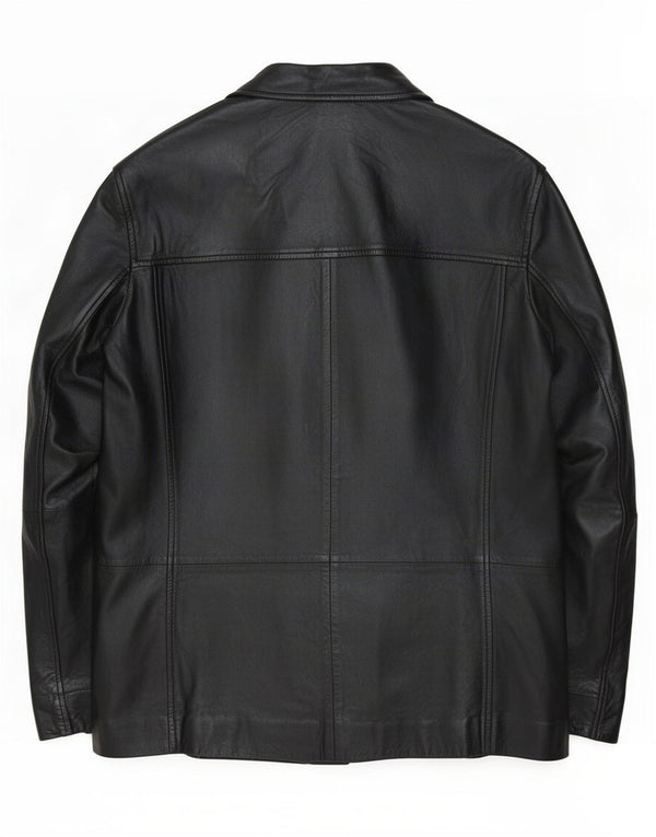 Gipsy Mens Leather Jacket UK 40 Large Black