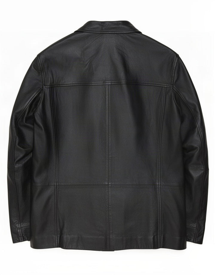 Gipsy Mens Leather Jacket UK 40 Large Black