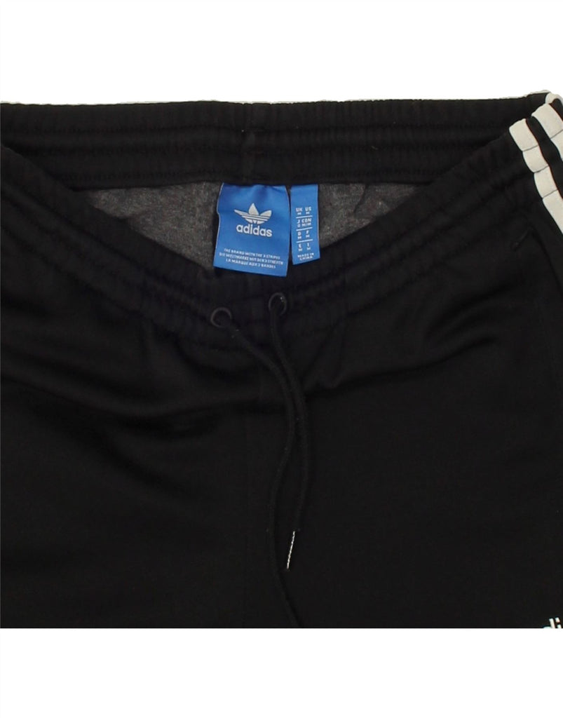 ADIDAS Mens Tracksuit Trousers Medium Black Polyester | Vintage Adidas | Thrift | Second-Hand Adidas | Used Clothing | Messina Hembry 