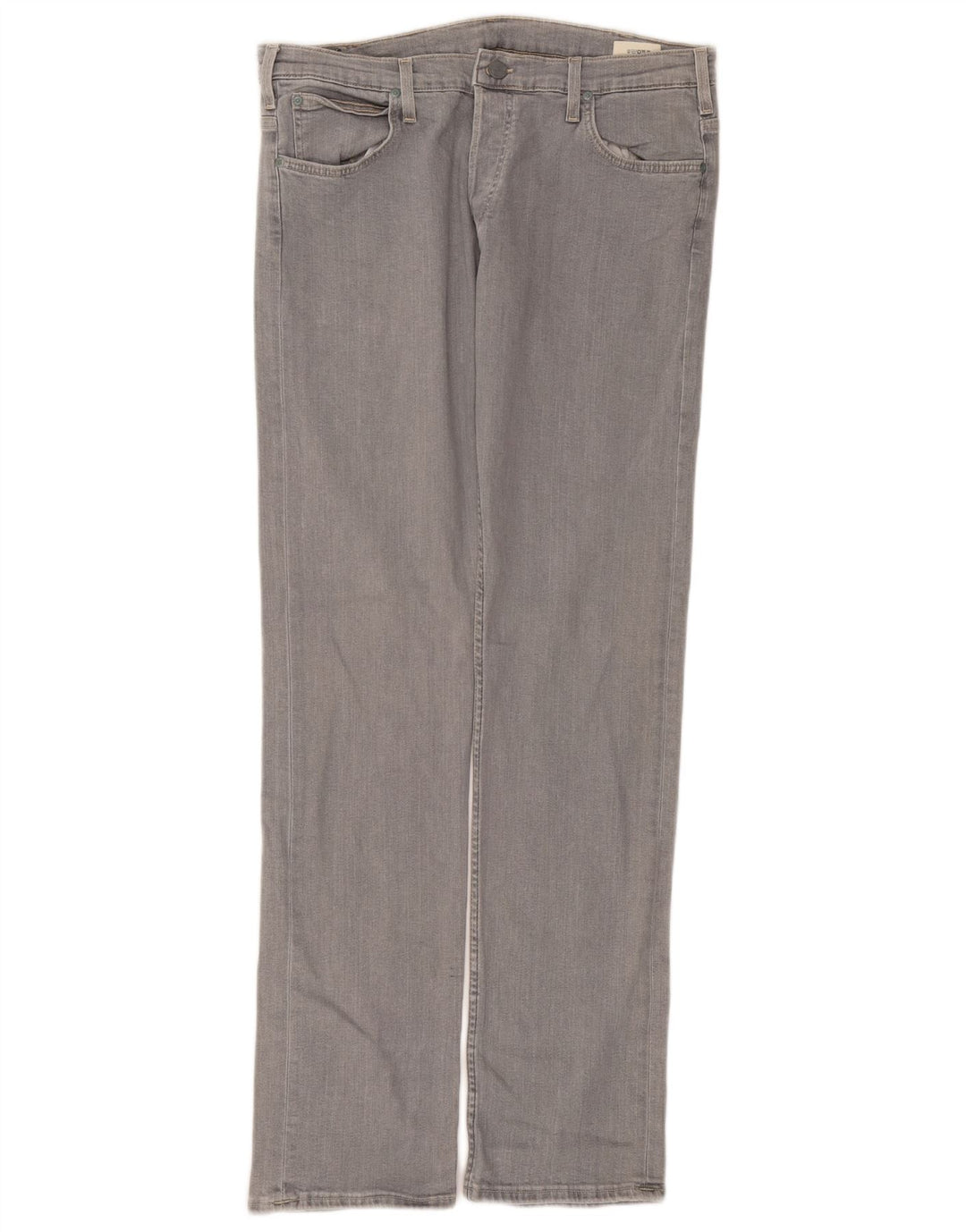 Lee Mens Powell Straight Jeans W34 L34 Grey Cotton