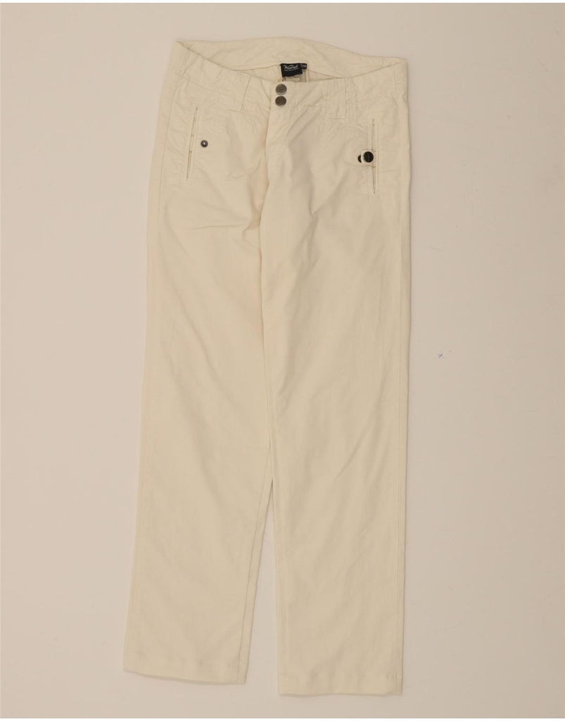 WOOLRICH Womens Straight Cropped Trousers W26 L26  White Vintage Woolrich and Second-Hand Woolrich from Messina Hembry 