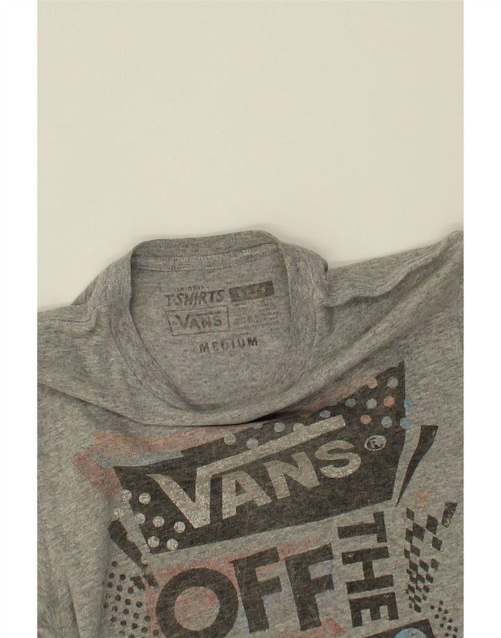 VANS Boys Graphic T-Shirt Top 10-11 Years Medium Grey Cotton Vintage Vans and Second-Hand Vans from Messina Hembry 