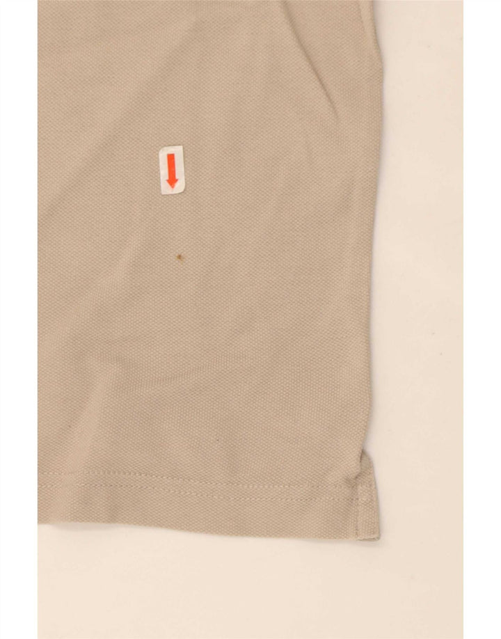 Tommy Hilfiger Mens Regular Fit Polo Shirt Small Beige Cotton