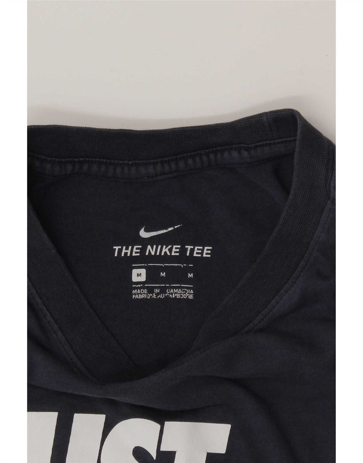Nike Mens Graphic T-Shirt Top Medium Navy Blue