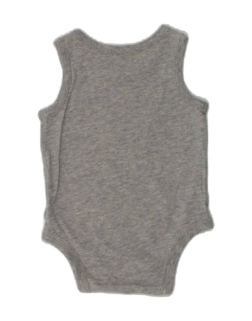 GAP Baby Boys Graphic Sleeveless Bodysuit 0-3 Months Grey | Vintage Gap | Thrift | Second-Hand Gap | Used Clothing | Messina Hembry 