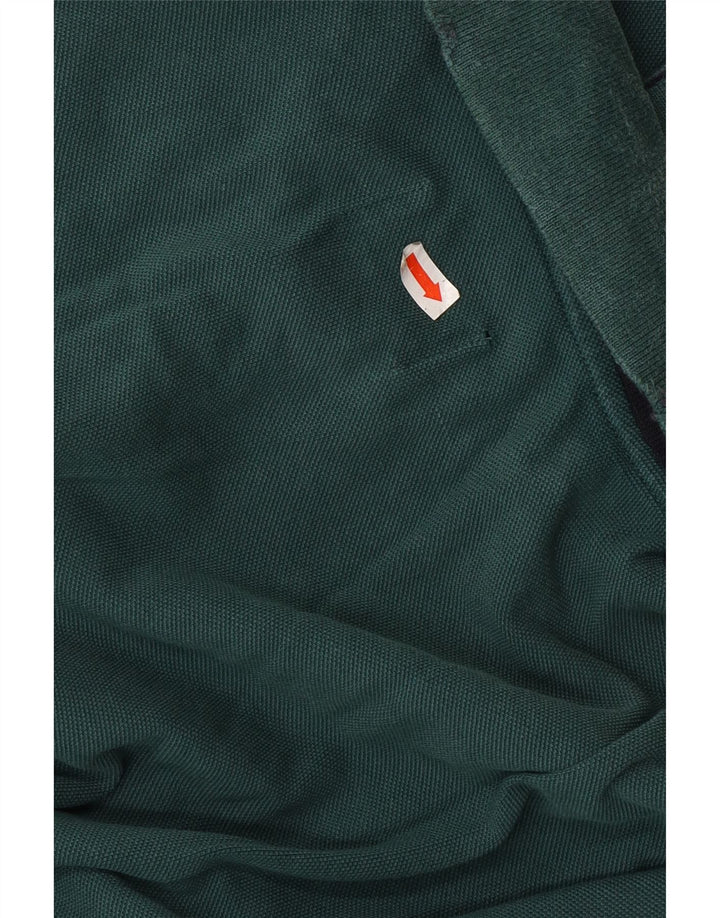 ENERGIE Mens Polo Shirt Large Green Cotton