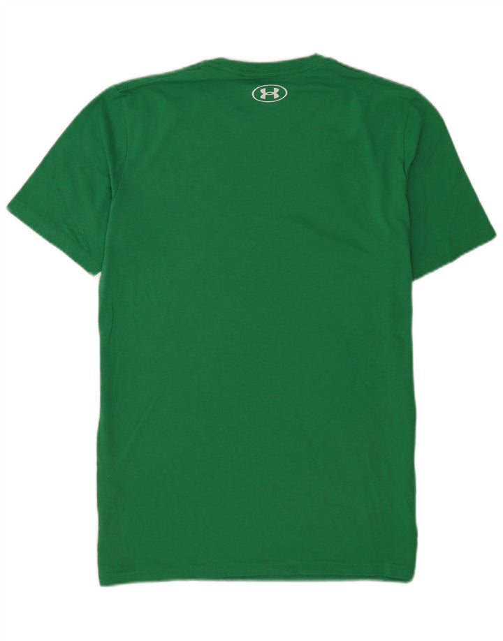 Under Armour Mens Graphic T-Shirt Top Medium Green Cotton