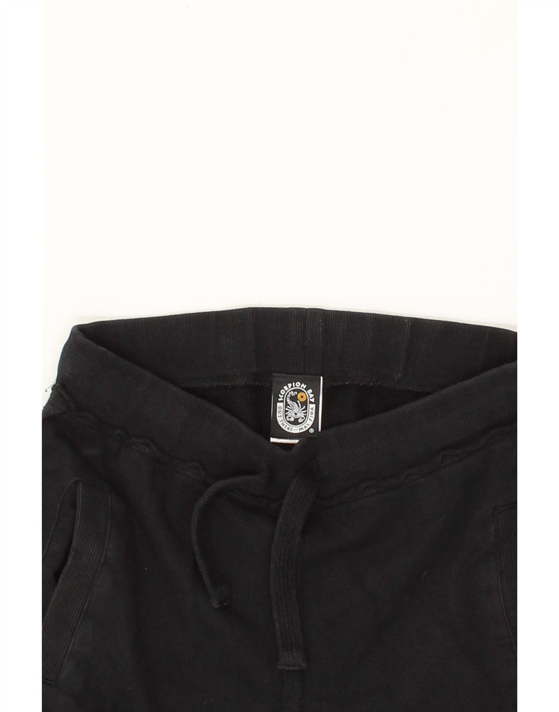 SCORPION BAY Boys Graphic Sport Shorts 11-12 Years Large  Black Cotton Vintage Scorpion Bay and Second-Hand Scorpion Bay from Messina Hembry 