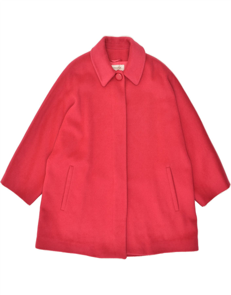 KAMANTA Womens Overcoat IT 48 XL Pink Wool | Vintage Kamanta | Thrift | Second-Hand Kamanta | Used Clothing | Messina Hembry 