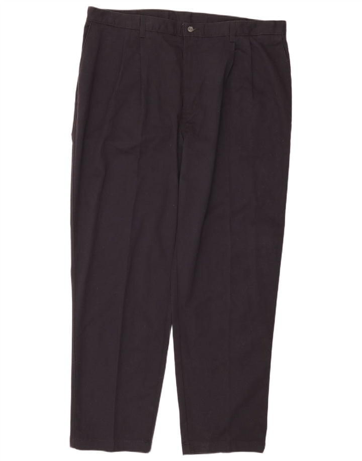 LEE Mens Pegged Chino Trousers W42 L32 Navy Blue Cotton